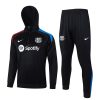 Felpa Cappuccio FC Barcellona 2024 2025 Nero