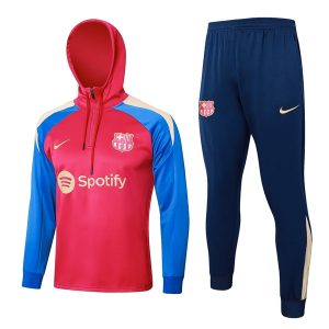 Tuta Con Cappuccio FC Barcellona 24 2025 Rosso Blu