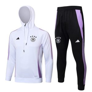 Felpa Cappuccio Germania 2024 2025 Bianco