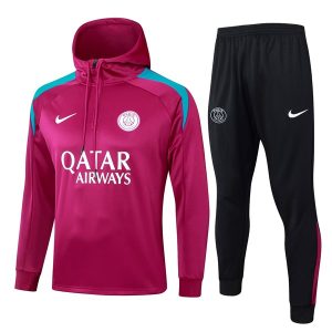 Felpa Cappuccio Paris Saint Germain 2024 2025 Rosso
