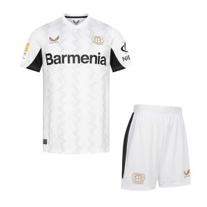 Maglia Calcio Bayer Leverkusen Set Bambino Away 2024 2025