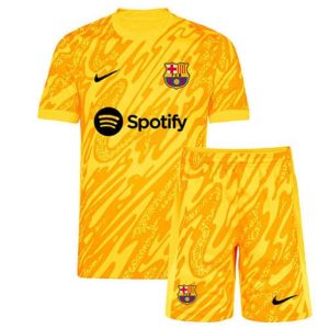 Maglia Calcio FC Barcellona Set Bambino Portiere 2024 2025