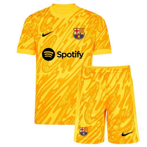 Maglia Calcio FC Barcellona Set Bambino Portiere 2024 2025
