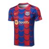 Thailandia Maglietta Calcio Formazione FC Barcellona 2024 2025 Blu Rosso