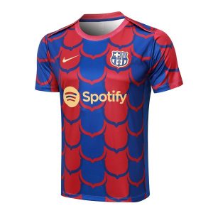 Thailandia Maglietta Calcio Formazione FC Barcellona 2024 2025 Blu Rosso