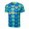 Thailandia Maglietta Calcio Formazione FC Barcellona 2024 2025 Verde Blu