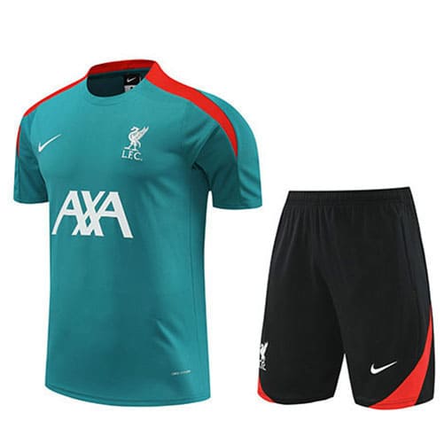 Thailandia Maglietta Calcio Formazione Liverpool 2024 2025 Verde Nero