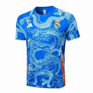 Thailandia Maglietta Calcio Formazione Real Madrid 24 2025 Blu