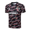 Thailandia Maglietta Calcio Formazione Sao Paulo 2024 2025 Nero Rosso