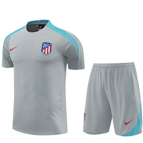 Thailandia Maglietta Calcio Formazione Set Atletico Madrid 2024 2025 Grigio