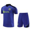 Thailandia Maglietta Calcio Formazione Set FC Barcellona 2024 2025 Porpora