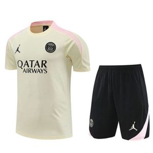 Thailandia Maglietta Calcio Formazione Set Paris Saint Germain 2024 2025 Luce Marrone