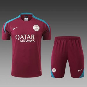 Thailandia Maglietta Calcio Formazione Set Paris Saint Germain 2024 2025 Rosso