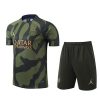 Thailandia Maglietta Calcio Formazione Set Paris Saint Germain 2024 2025 Verde Nero
