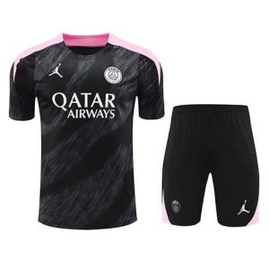 Thailandia Maglietta Calcio Formazione Set Paris Saint Germain  x Jordan 2024 2025 Nero