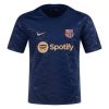 Thailandia Maglietta Calcio Pre-Partita FC Barcellona 2024 2025 Blu