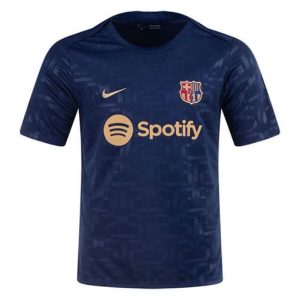 Thailandia Maglietta Calcio Pre-Partita FC Barcellona 2024 2025 Blu