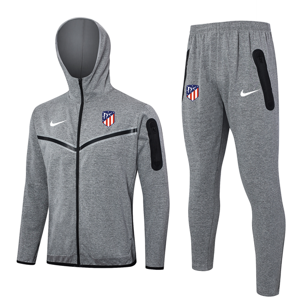 Tuta Con Cappuccio Atletico Madrid 2024 2025 Grigio