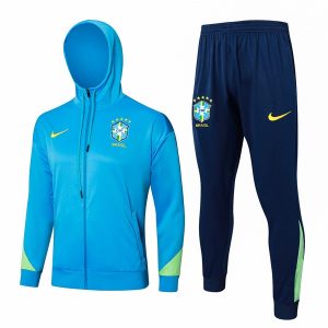 Tuta Con Cappuccio Brasile 24 2025 Blu