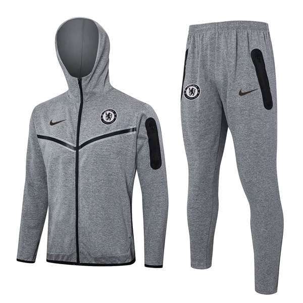 Tuta Con Cappuccio Chelsea 2024 2025 Grigio