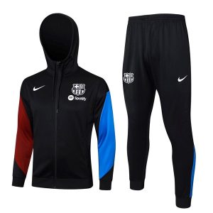 Tuta Con Cappuccio FC Barcellona 2024 2025 Nero Blu