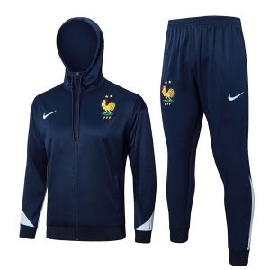 Tuta Con Cappuccio Francia 24 2025 Blu