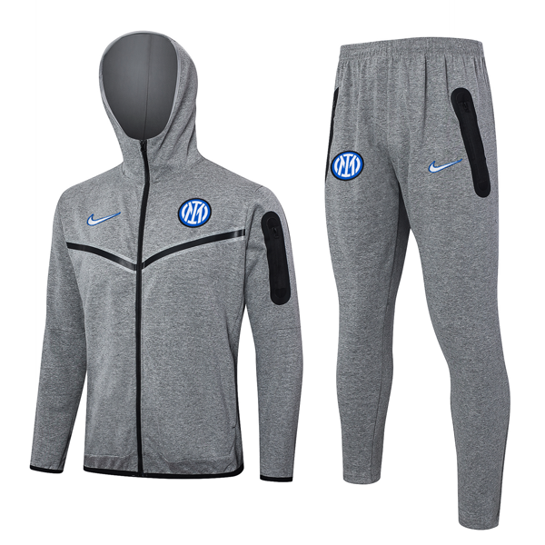 Tuta Con Cappuccio Inter Milan 2024 2025 Grigio