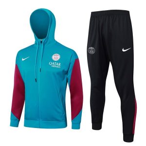 Tuta Con Cappuccio Paris Saint Germain 2024 2025 Blu Rosso