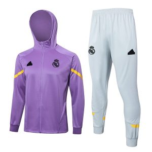 Tuta Con Cappuccio Real Madrid 2024 2025 Porpora