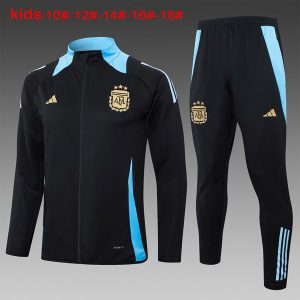 Tute Calcio Bambino Argentina 2024 2025 Nero