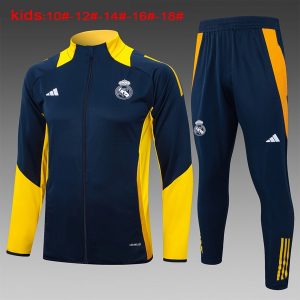 Tute Calcio Bambino Real Madrid 2024 2025 Blu Giallo