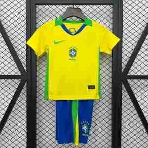 Maglia Calcio Brasile Set Bambino Prima 2025 2026