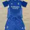 Maglia Calcio Real Madrid Set Bambino Portiere 2025 2026 Blu