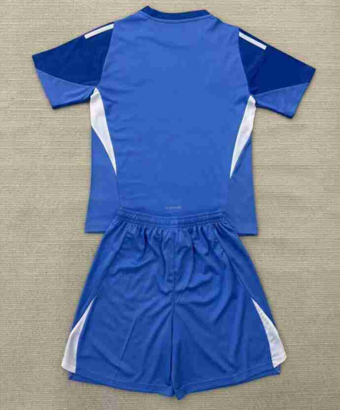 Maglia Calcio Real Madrid Set Bambino Portiere 2025 2026 Blu_1
