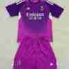 Maglia Calcio Real Madrid Set Bambino Portiere 2025 2026 Porpora
