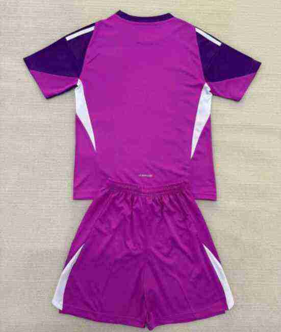 Maglia Calcio Real Madrid Set Bambino Portiere 2025 2026 Porpora_1
