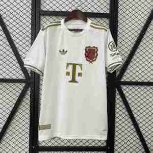 Thailandia Maglietta Calcio Bayern Monaco 125th 2025 2026 Bianco