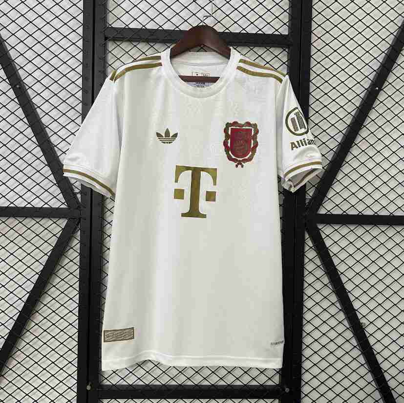 Thailandia Maglietta Calcio Bayern Monaco 125th 2025 2026 Bianco