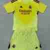 Maglietta Calcio Real Madrid Set Bambino Portiere 2025 2026 Giallo