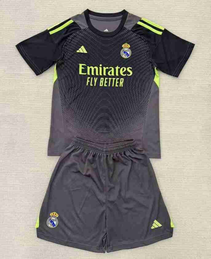 Maglietta Calcio Real Madrid Set Bambino Portiere 2025 2026