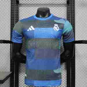 Thailandia Maglietta Calcio Pre-Partita Real Madrid 2025 2026 Blu