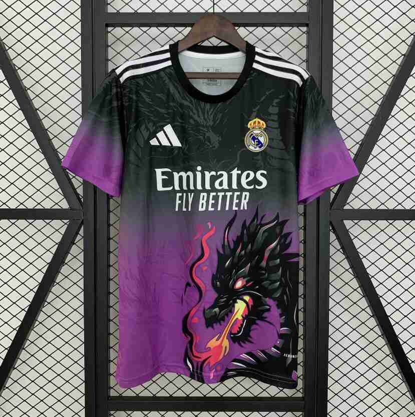 Thailandia Maglietta Calcio Real Madrid Speciale 2025 2026 Porpora