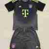 Maglietta Calcio Bayern Monaco Set Bambino Portiere 2025 2026 Nero