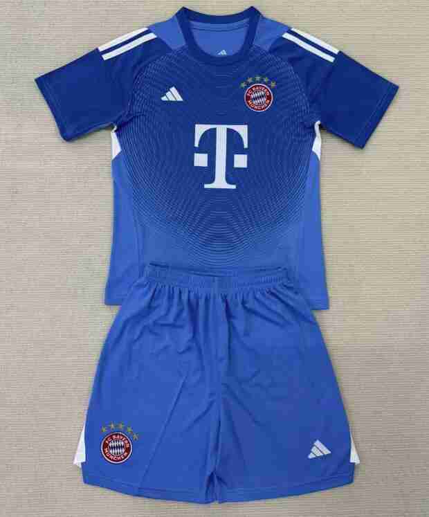 Maglietta Calcio Bayern Monaco Set Bambino Portiere 2025 2026