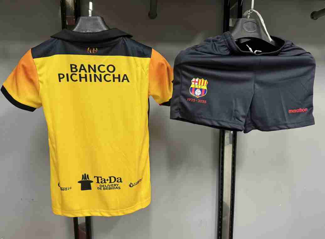 Maglietta Calcio FC Barcellona 100th Set Bambino 2025 2026_1