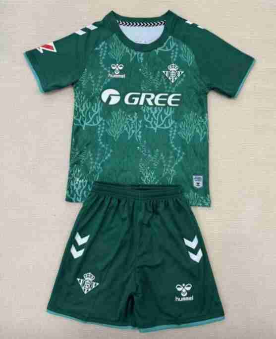 Maglietta Calcio Real Betis Set Bambino Speciale 2025 2026 Verde