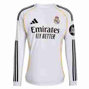 Thailandia Maglietta Calcio Prima Manica Lunga Real Madrid 2025 2026
