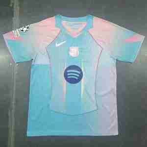 Thailandia Maglietta Calcio FC Barcellona Speciale 2025 2026 Blu Rosa