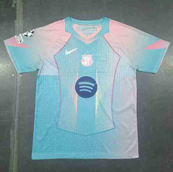 Thailandia Maglietta Calcio FC Barcellona Speciale 2025 2026 Blu Rosa
