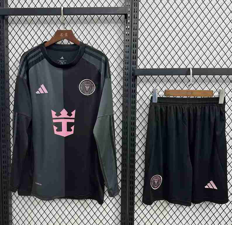 Thailandia Maglietta Calcio Set Away Manica Lunga Inter Miami 2025 2026